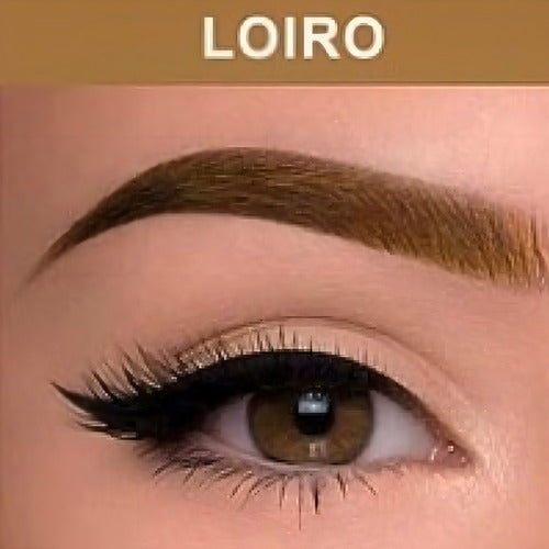 Henna Sobrancelha C/ Fixador Dappen Pá Medidora Loiro Makiaj