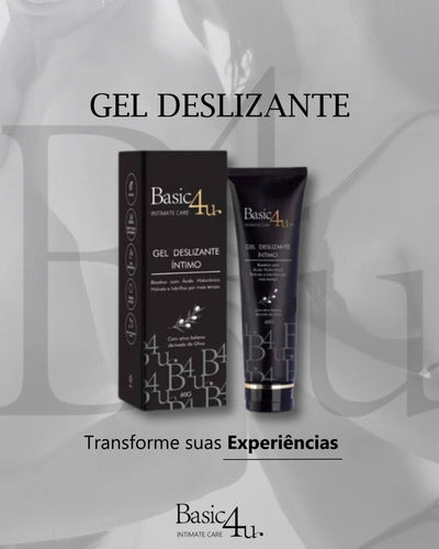 Gel Deslizante Íntimo Basic4u 60g - Lubrificação Hidratação