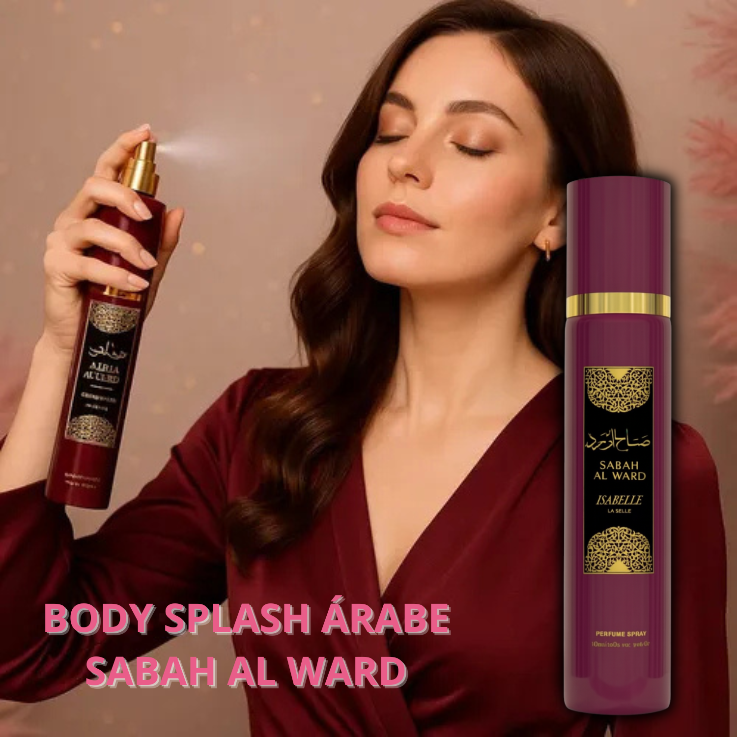 Body Splash Árabe - Sabah Al Ward - Isabelle La Belle - Perfume Spray 300ml