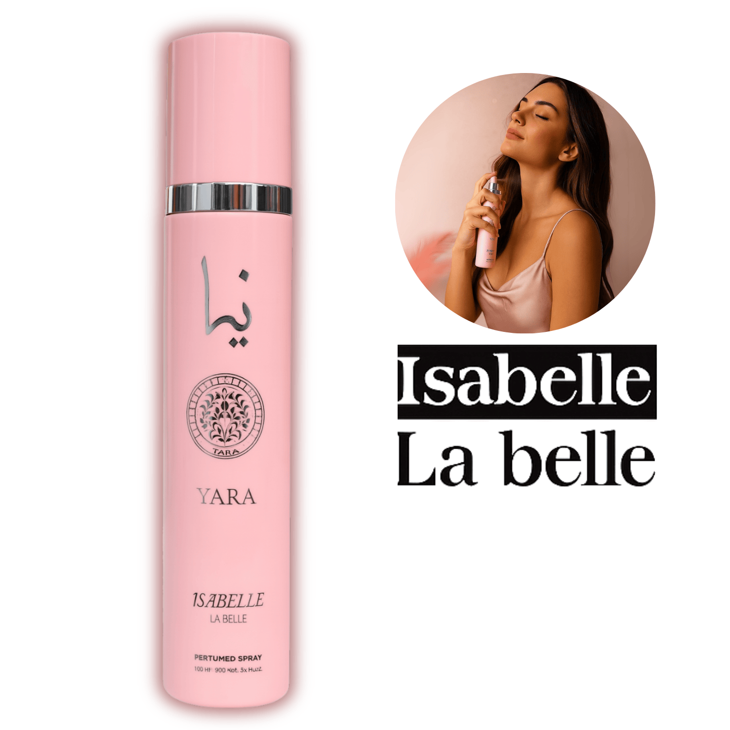Body Splash Árabe - Yara - Isabelle La Belle - Perfume Spray 300ml