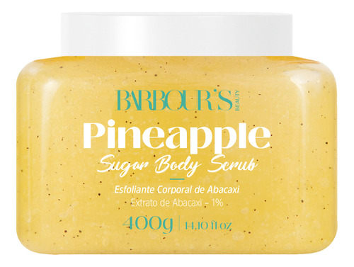 Esfoliante Corporal Banho Limpeza Pele Barbou's Beauty 300g - Abacaxi