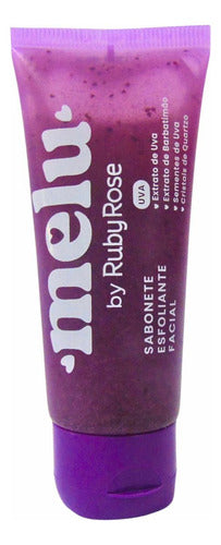 Sabonete Esfoliante Facial Melu By Ruby Rose Uva 75g