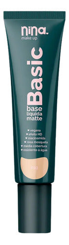 Base Líquida Basic Resistente Água Cor 01 - Nina Makeup 25g