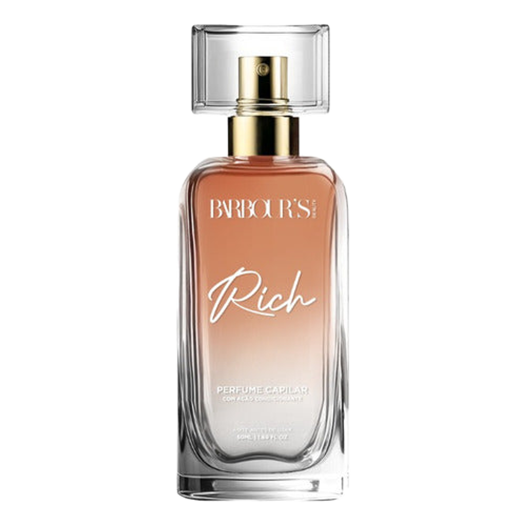 Perfume Capilar E Finalizador Termoativo Rich - Barbour's Beauty - 50ml Spray