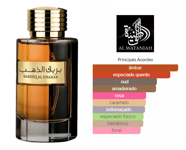 Bareeq Al Dhahab - Al Wataniah - Perfume Masculino - 100 ml