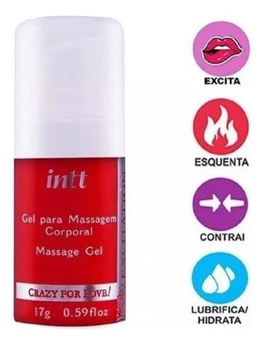 Gel Estimulante Feminino Esquenta Pulsa Intt Cosmeticos 17g