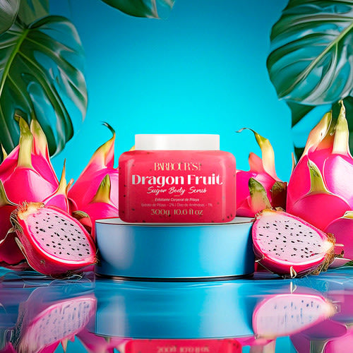 Esfoliante Corporal Banho Limpeza Pele Barbou's Beauty 300g - Pitaya