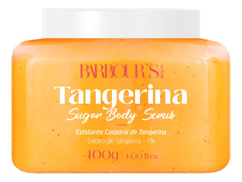 Esfoliante Corporal Banho Limpeza Pele Barbou's Beauty 300g - Tangerina