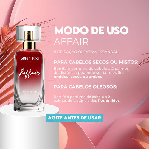 Perfume Capilar E Finalizador Termoativo Affair - Barbour's Beauty  - 50ml Spray