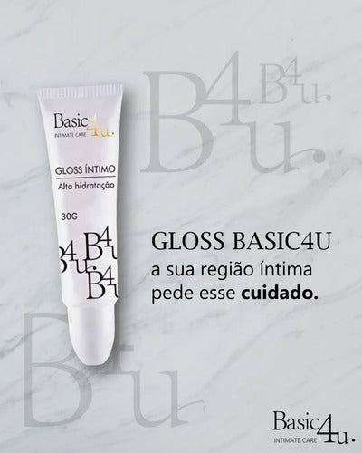 Gloss Íntimo Hidrata Maciez Ácido Hialurônico - Basic4u 30ml