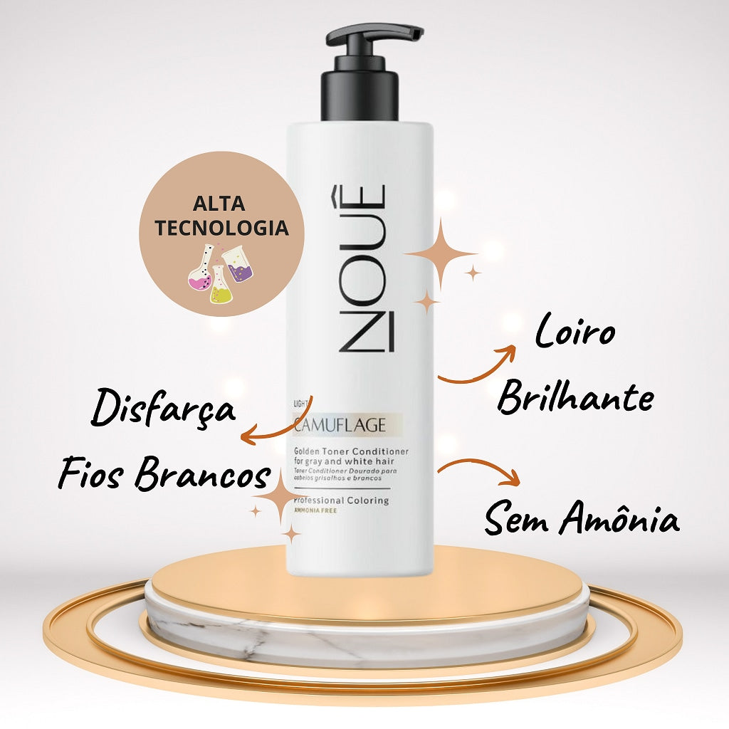 Tonalizante Camuflage Brancos - Nouê - Tom Gold Loiro 140ml