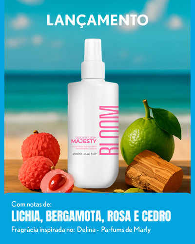 Body Splash Majesty - Deo Colônia - Bloom - 200 Ml - Spray
