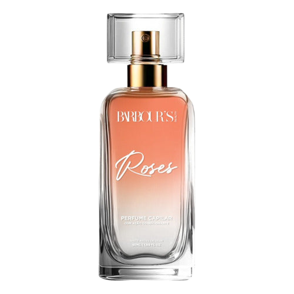 Perfume Capilar E Finalizador Termoativo Roses - Barbour's Beauty  - 50ml Spray