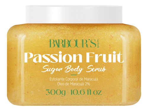 Esfoliante Corporal Banho Limpeza Pele Barbou's Beauty 300g - Maracujá