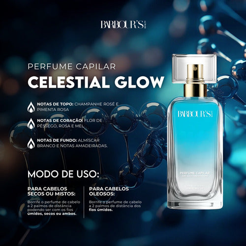 Perfume Para Cabelo Finalizador Termoativo Angelical - Celestial Glow - Barbour's Beauty - 50ml Spray