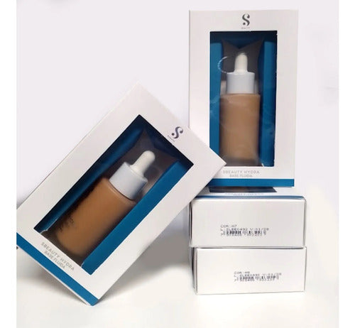 Base Fluida H5 - Hydra Sbeauty 30ml - Resistente Água, Hidratação 72h, Acabamento Matte Natural