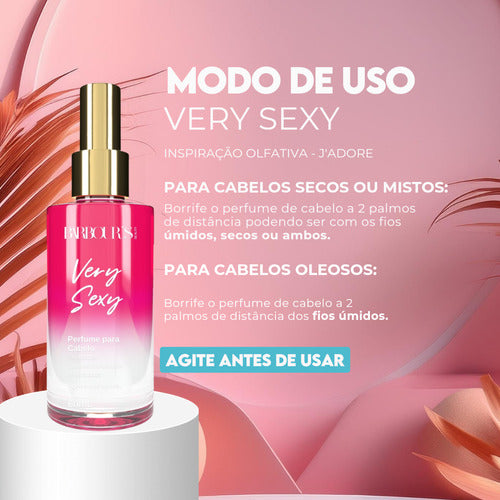Perfume Capilar E Finalizador Termoativo Very Sexy - Barbour's Beauty - 60 ml Spray
