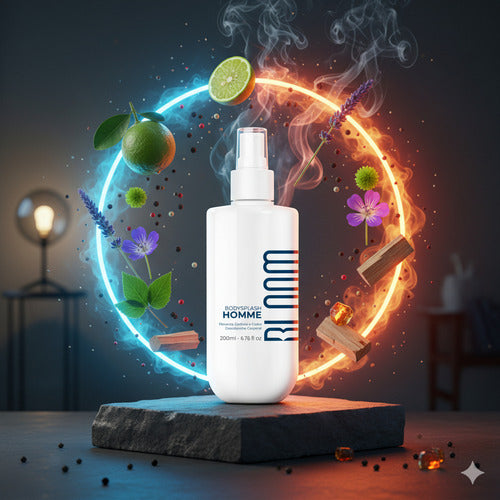 Body Splash Homme - Deo Colônia - Bloom - 200 Ml - Spray