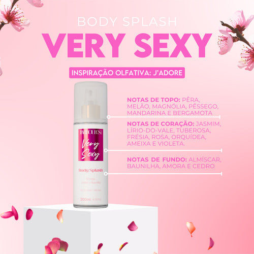 Body Splash Very Sexy - Deo Colônia - Barbour's Beauty - 200 Ml - Spray
