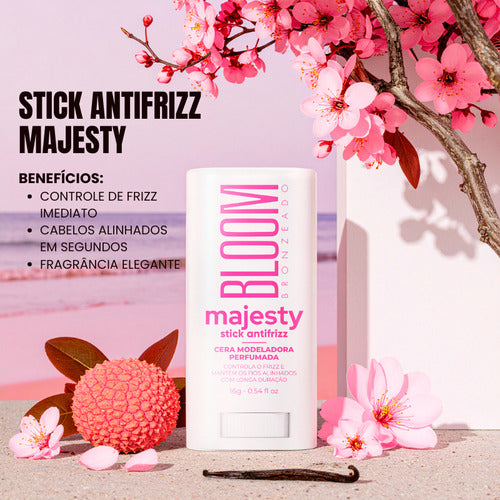 Stick Antifrizz Majesty Cera Modeladora Térmica - Bloom 16g
