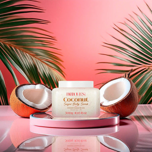 Esfoliante Corporal Banho Limpeza Pele Barbou's Beauty 300g - Coco