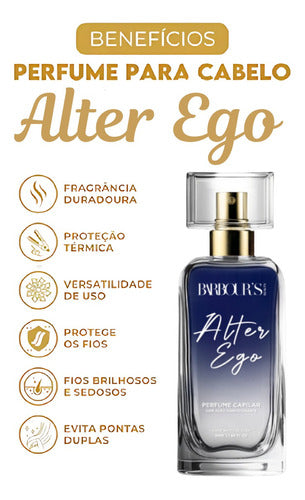Perfume Para Cabelo Finalizador Termoativo Alter Ego - Barbour's Beauty 50ml