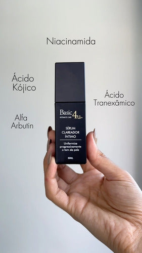 Sérum Clareador Íntimo Basic4u 30ml Pele Axila Virilha Clara