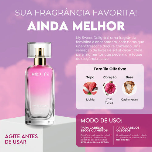 Perfume Capilar E Finalizador Termoativo My Sweet Delight - Barbour's Beauty  - 50ml Spray
