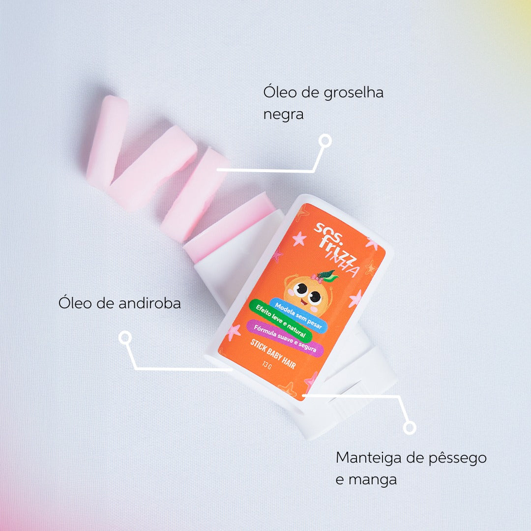Stick Baby Hair - Cera Fixadora Infantil - Sos Frizz 13g