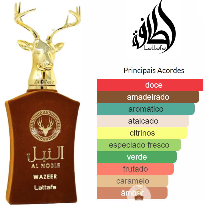 Al Noble Wazeer - Lattafa- Perfume Masculino - 100 ml