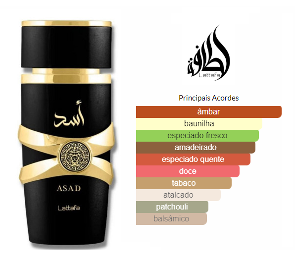 Asad - Lattafa - Perfume Masculino - 100ml