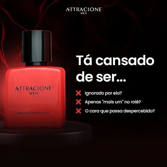 Attracione Men - Perfume Masculino Com Feromônios Ativados - 25ml