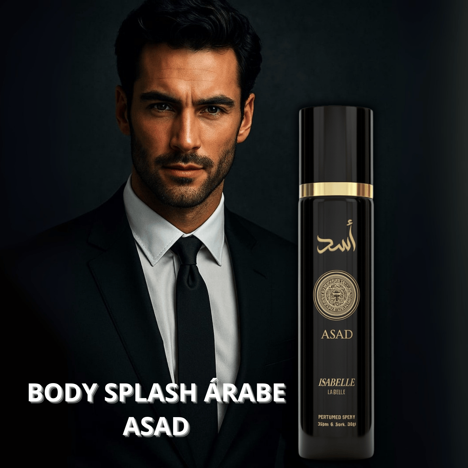Body Splash Árabe - Asad - Isabelle La Belle - Perfume Spray 300ml
