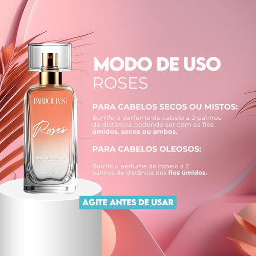 Perfume Capilar E Finalizador Termoativo Roses - Barbour's Beauty  - 50ml Spray