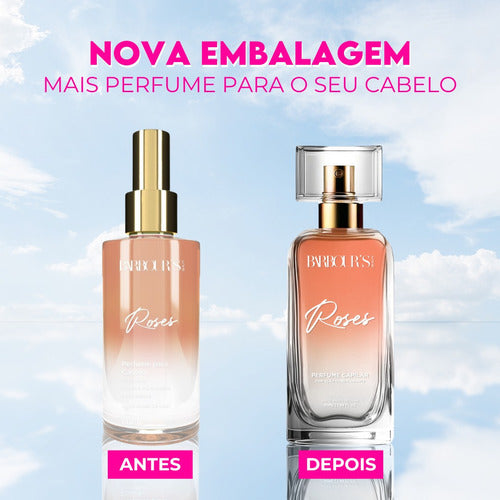 Perfume Capilar E Finalizador Termoativo Roses - Barbour's Beauty  - 50ml Spray