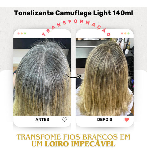 Tonalizante Camuflage Light Para Fios Brancos - Nouê - 140ml