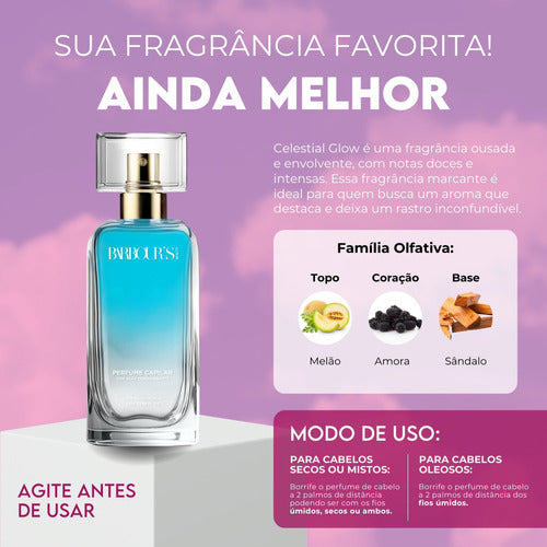 Perfume Para Cabelo Finalizador Termoativo Angelical - Celestial Glow - Barbour's Beauty - 50ml Spray