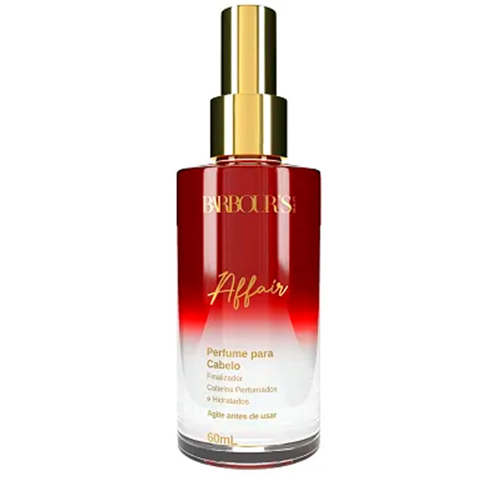 Perfume Capilar E Finalizador Termoativo Affair - Barbour's Beauty - 60 ml Spray
