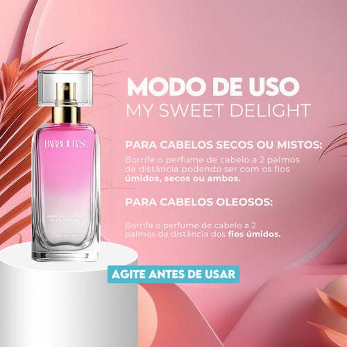 Perfume Capilar E Finalizador Termoativo My Sweet Delight - Barbour's Beauty  - 50ml Spray
