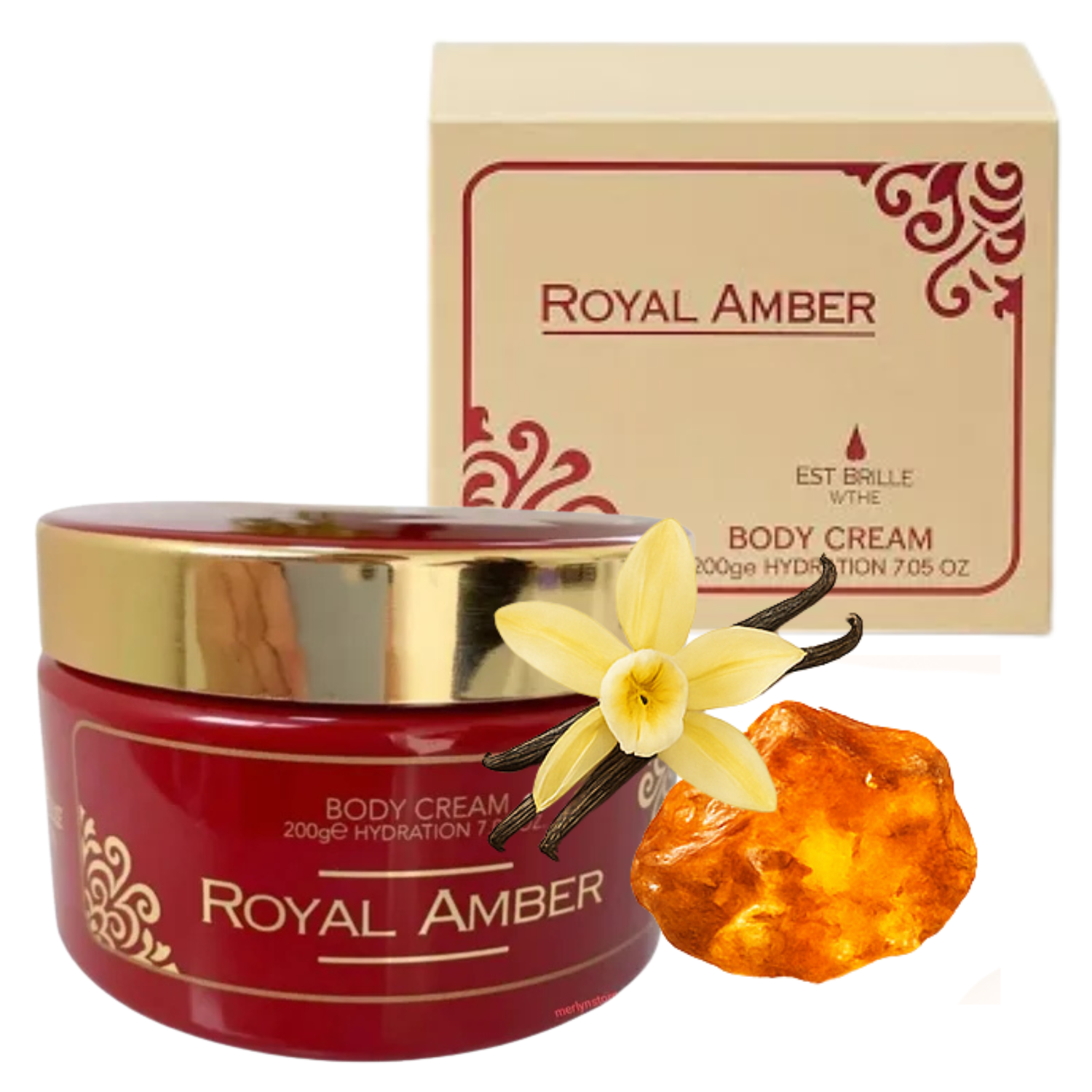 Pasta Hidratante Royal Amber - Isabelle La Belle - 200g - Creme Perfumado Corporal Extra Concentrado
