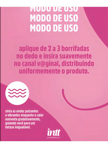 Gel Intimo Excitation Chiclete Pulsa Vibra Aquece - Intt 17g