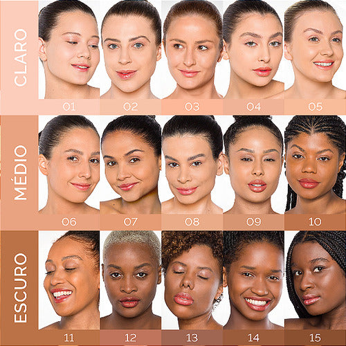 Base Líquida Basic Resistente Água Cor 01 - Nina Makeup 25g